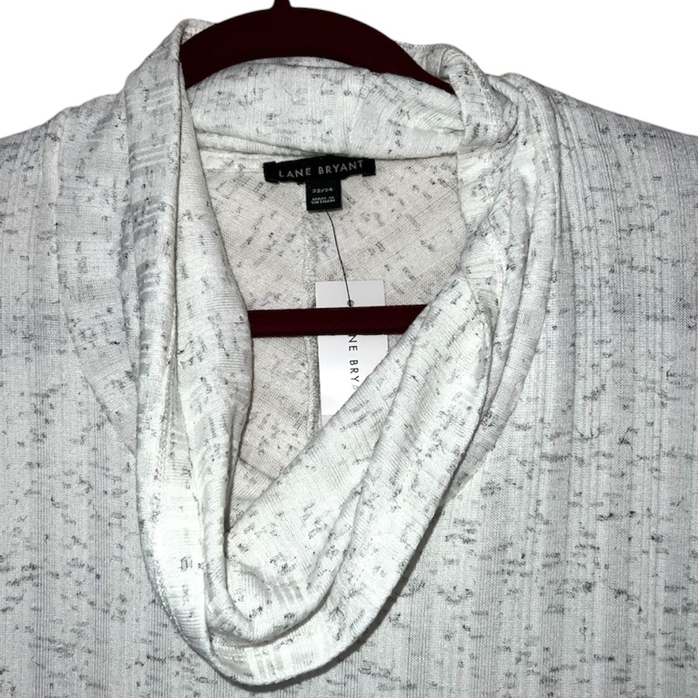 𝐋𝐀𝐍𝐄 𝐁𝐑𝐘𝐀𝐍𝐓 | NWT COWL NECK RIBBED KNIT PONCHO PULLOVER TOP - Picture 5 of 11